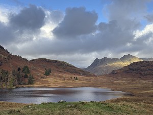 Blea Tarn and Langdale Pikes