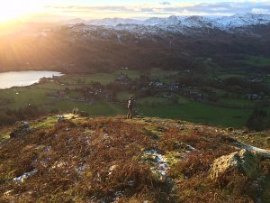 Lake Grasmere from Alcock Tarn, 22 Nov 2015